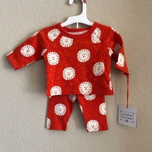 Baby Sun Print Top & Bottom Set - Christian Robinson x Target Orange Newborn